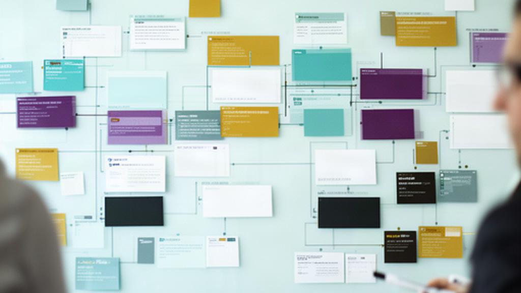 Strategic communications planning board covered with campaign timings and audience notes